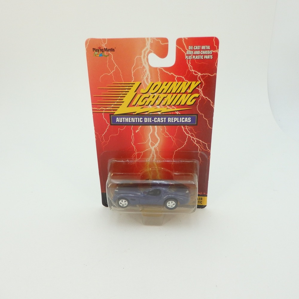 Johnny Lightning Chrysler Atlantic Blue Metallic Die-Cast 1:64 Playing Mantis